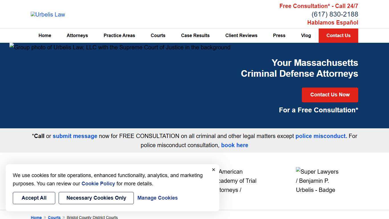 Bristol County District Courts New Bedford Criminal Defense Lawyer